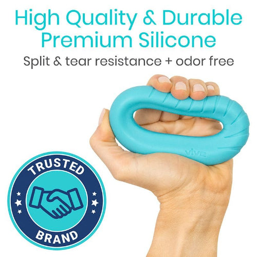 Vive Health Ergonomic Ring Grips, Progressive Resistance for Hand Strength