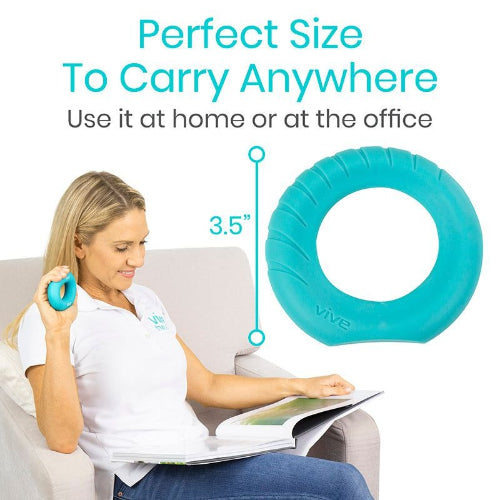 Vive Health Ergonomic Ring Grips, Progressive Resistance for Hand Strength