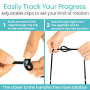 Vive Health Shoulder Pulley with Ergonomic Grip for Rehab, Flexibility and Mobility Training