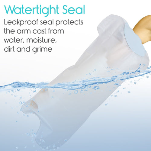 Vive Health Waterproof Arm Cast Cover offers Waterproof protector for arm cast or bandage, ideal for showers, baths, and swimming, Moovkart.