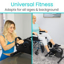 Vive Health Smart Magnetic Pedal Exerciser, Adjustable Resistance for Home and Travel Fitness