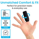 Vive Health Hot and Cold Finger Sleeves, Pain Relief and Therapy for Fingers, Black, Pack of 5