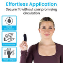 Vive Health Hot and Cold Finger Sleeves, Pain Relief and Therapy for Fingers, Black, Pack of 5