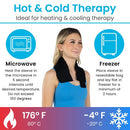 Vive Health Hot and Cold Neck Sleeve, Targeted Therapy for Pain Relief and Recovery, Black