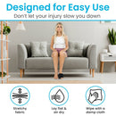 Vive Health Hot and Cold Bunion Ice Sleeves, Flexible Gel Support for Pain Relief, Black