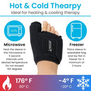 Vive Health Hot and Cold Bunion Ice Sleeves, Flexible Gel Support for Pain Relief, Black