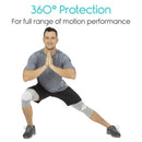 Vive Health Knee Sleeves, Pair for Gentle Compression and Everyday Joint Support, 11 Inch Long, Gray