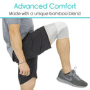 Vive Health Knee Sleeves, Pair for Gentle Compression and Everyday Joint Support, 11 Inch Long, Gray