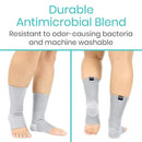 Vive Health Bamboo Ankle Sleeves, Small, Gray, Pair