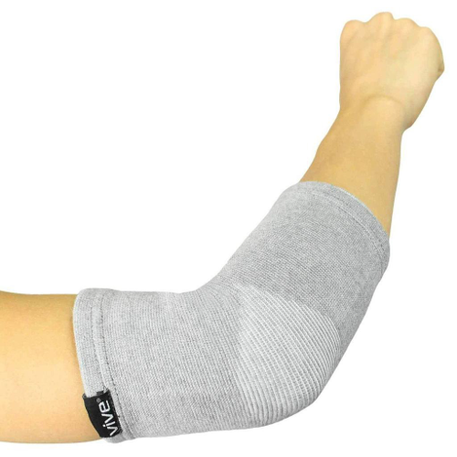 Vive Health Bamboo Elbow Sleeves, Gray, 1 Pair