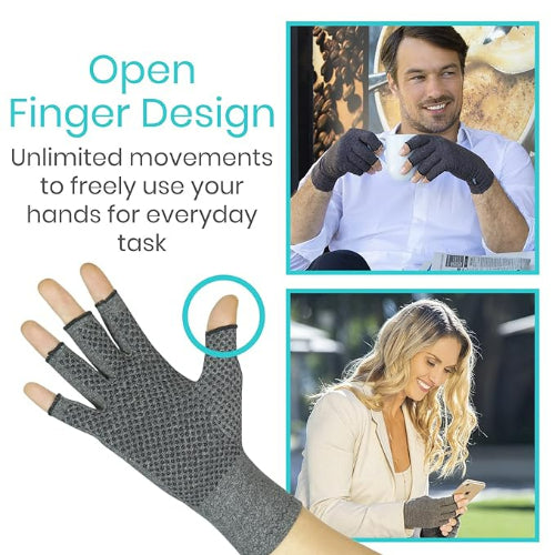 Vive Health Arthritis Gloves, Gray, Small