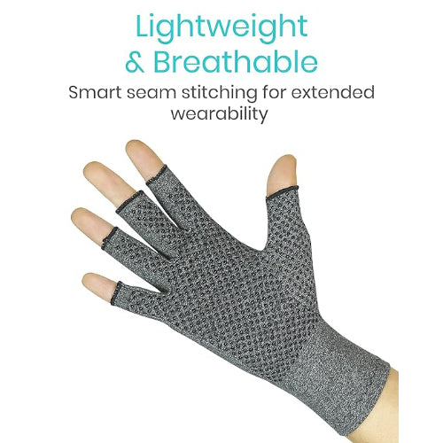 Vive Health Arthritis Gloves, Gray, Small