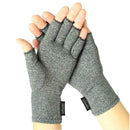 Vivehealth full-finger arthritis gloves, gray cotton