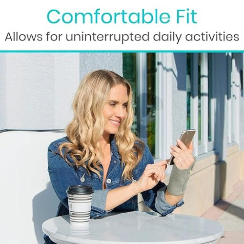 Vive Health Wrist Brace, Gray, Left Hand