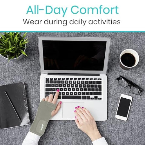 Vive Health Wrist Brace, Gray, Left Hand