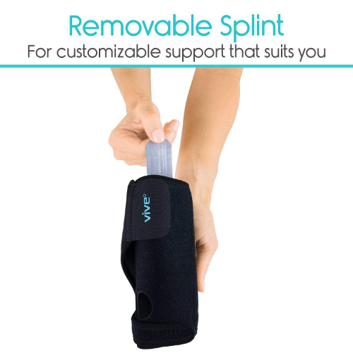 Vive Health Wrist Brace, Black, Right Hand