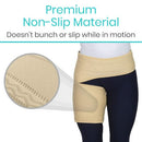 Vive Health Groin Brace with Compression Support, Washable for Strains and Hamstring, Beige