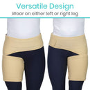 Vive Health Groin Brace with Compression Support, Washable for Strains and Hamstring, Beige