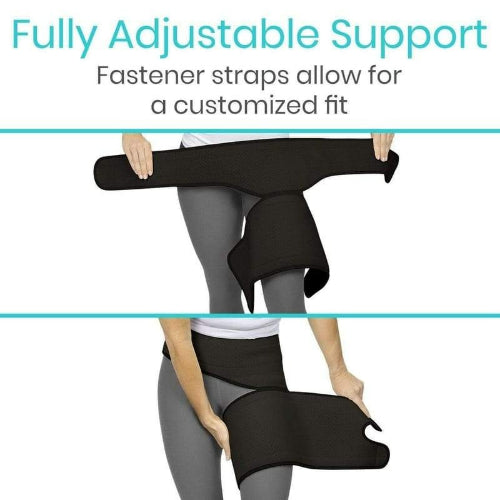 Vive Health Groin Brace, Black, Large