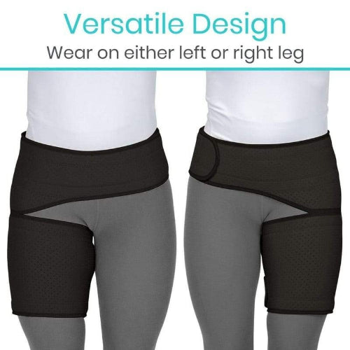 Vive Health Groin Brace, Black, Large