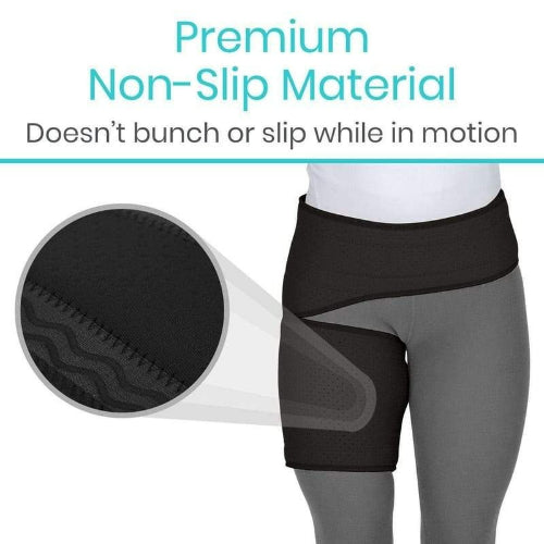 Vive Health Groin Brace, Black, Large