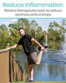 Vive Health Calf Brace With Three Adjustable Straps Increases Circulation And Reduces Muscle Soreness, Beige