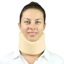 Vive Health Cervical Collar with Adjustable Foam, Breathable Knit Cover and Neck Brace, Beige
