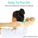 Vive Health Cervical Collar with Adjustable Foam, Breathable Knit Cover and Neck Brace, Beige