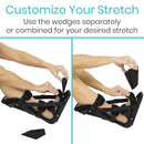 Vive Health Hard Night Splint with Rigid Shell, Adjustable Wedges and Neutral Foot Stretch, Medium
