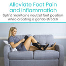 Vive Health Hard Night Splint with Imprinting for Plantar Fasciitis and Heel Pain Relief