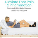 Vive Health Night Splint, Adjustable Foot Brace with Wedges for Plantar Fasciitis, Medium Black