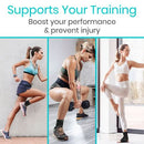 Vive Health Ankle Brace with Dual Straps, Adjustable Compression and Breathable Neoprene Support, Black