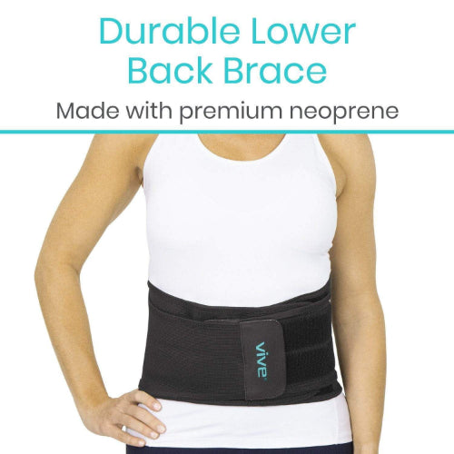 Vive Health Back Brace, Black, X-Large