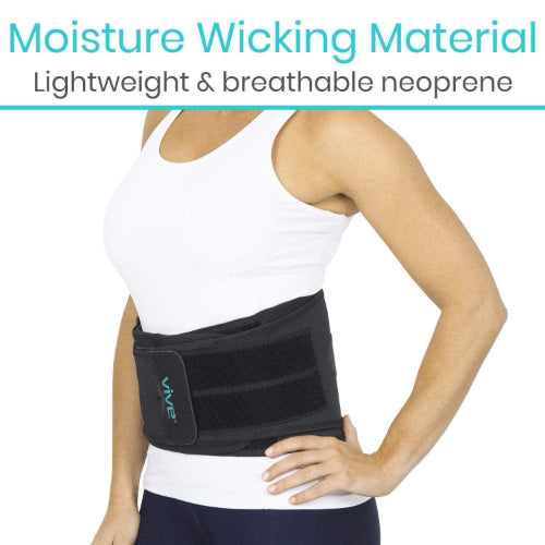 Vive Health Back Brace, Black, X-Large