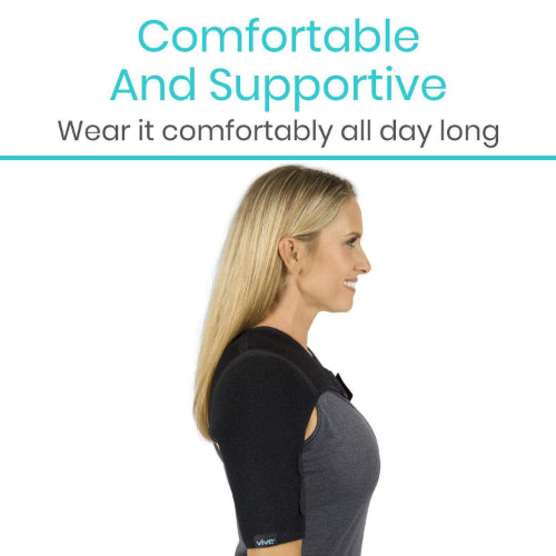 Vive Health Shoulder Brace, Standard Black