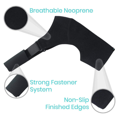 Vive Health Shoulder Brace, Standard Black