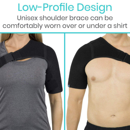 Vive Health Shoulder Brace, Standard Black