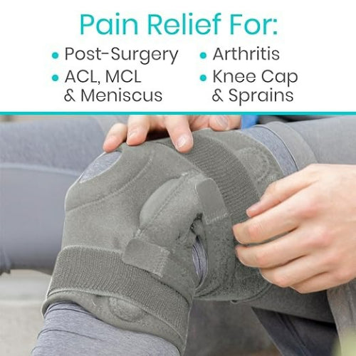 Vive Health Hinged Knee Brace, Gray