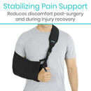 Vive Health Arm Sling with Mesh Pockets, Reversible, Padded, Thumb Loop