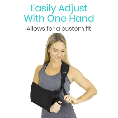 Vive Health Arm Sling, Reversible, Padded, Mesh Pockets, Thumb Loop