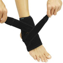 Vive Health Standard Ankle Brace Basic Wrap, Neoprene Support, Fits Left or Right Foot, Black