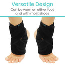 Vive Health Standard Ankle Brace Basic Wrap, Neoprene Support, Fits Left or Right Foot, Black