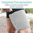 Vive Health Thigh Brace with Nonslip Lining for Quad, Groin and Hamstring Relief, 12 x 25 Inches