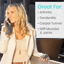 Vive Health Arthritis Gloves with Open Finger Design and Grips for Compression and Joint Pain Relief