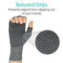 Vive Health Open Finger Arthritis Gloves, Compression Support for Swollen or Painful Hands, Small