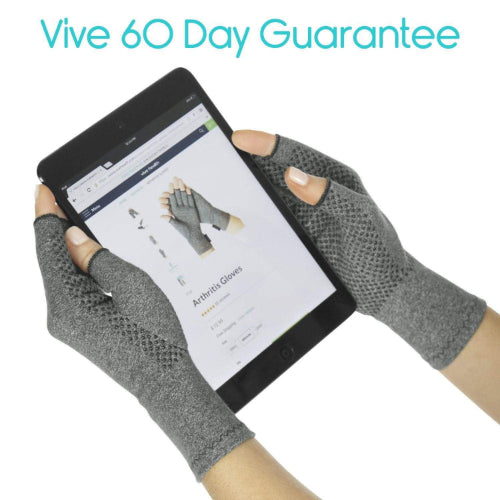 Vive Health Arthritis Gloves, Open Finger, Nonslip, 6'-7"