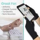 Vive Health Arthritis Gloves, Carpal Tunnel Treatment, Medium, Black