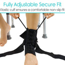 Vive Health Laced Ankle Brace with Dual Straps, Low-Profile Design for Ankle Support, Medium