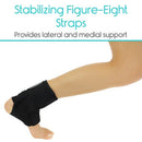 Vive Health Laced Ankle Brace with Dual Straps, Low Profile for Ankle Support, Small