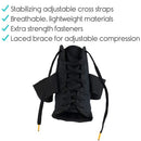 Vive Health Laced Ankle Brace with Dual Straps, Low Profile for Ankle Support, Small